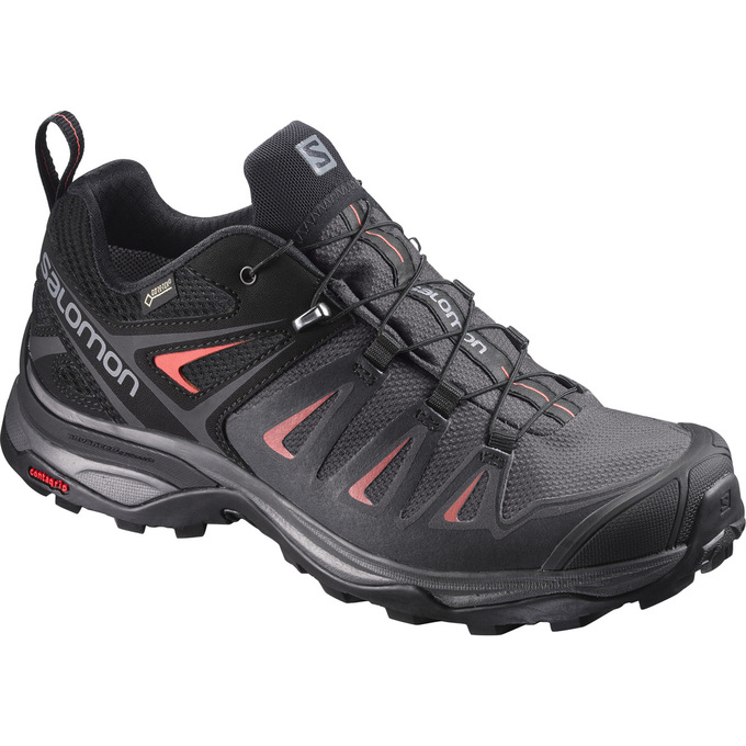 Buty Trekkingowe Damskie Salomon X ULTRA 3 GTX® W - Czarne - Polska (903-QHKGXJ)